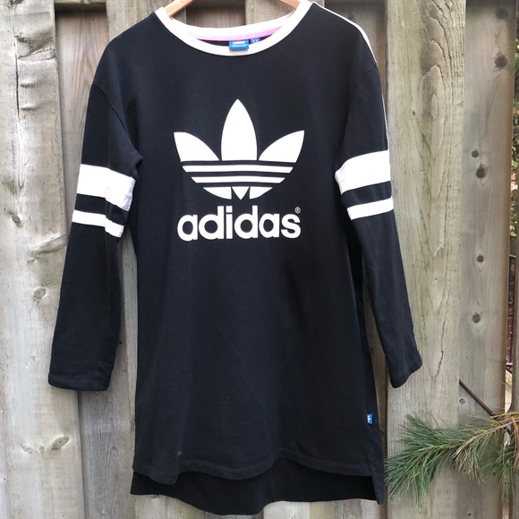adidas Dresses & Skirts - Adidas Trefoil Logo Heavy Cotton Dress